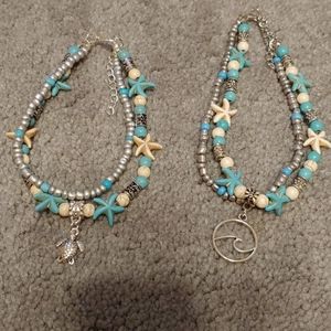 Anklets  Choice of  one.   Turtle or Wave. SALE